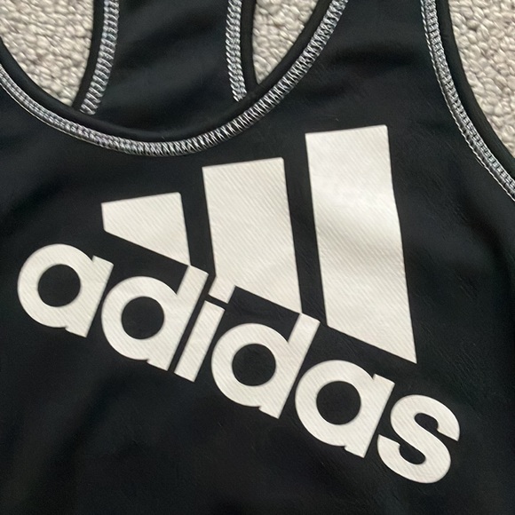 ADIDAS - Reversible 2 in 1 Black with White Logo Climalite Tank Top - XS - Picture 6 of 7